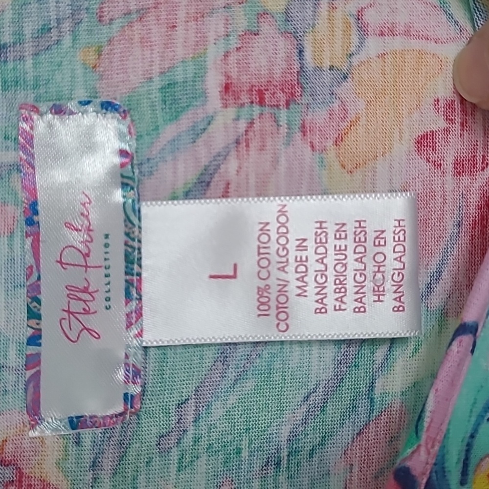 Stella Parker  Floral 3/4 Sleeve Women's Top Size L - Picture 2 of 6